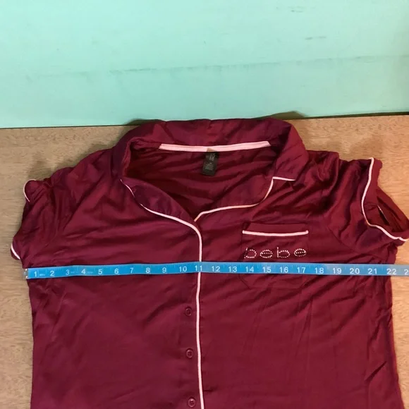 Bebe Short Sleeve Pajama Set Size 2X NWT - Picture 9 of 16